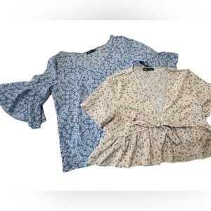 TWO SHEIN Floral Tops